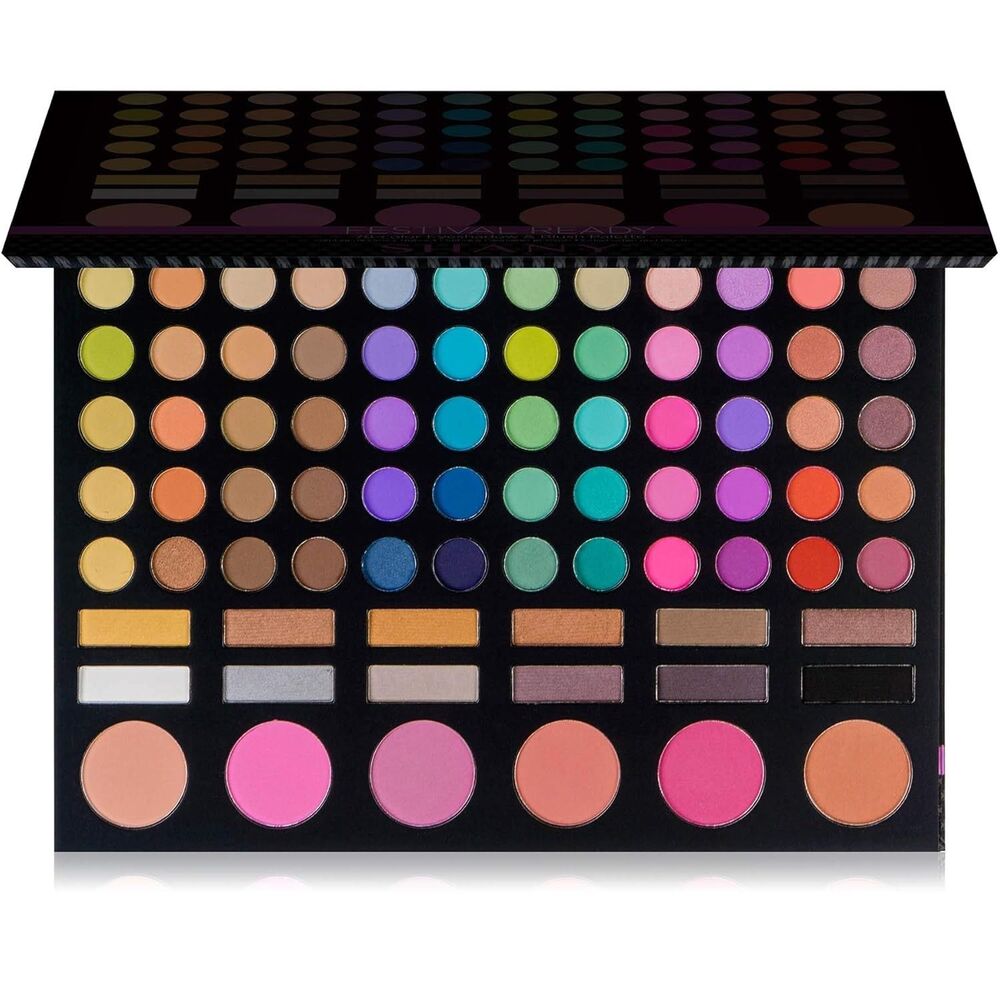Festival Ready Palette - Highly Pigmented Blendable Eye shadows, 78 colors